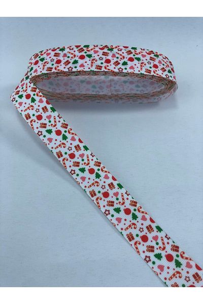 Hobigram Pachet cadou alb Panglică grosgrain cu model – Panglică, Design elegant, Accesoriu pentru femei – Panglică