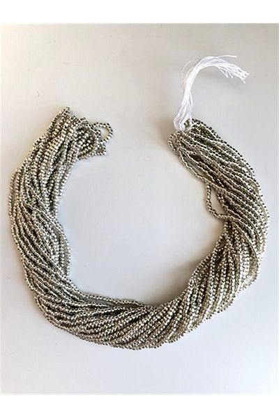 Hobigram Ασημένιες χάντρες άμμου 2 mm-dkb-1029 – Διακοσμητική κορδέλα, κομψό σχέδιο, γυναικείο αξεσουάρ – διακόσμηση