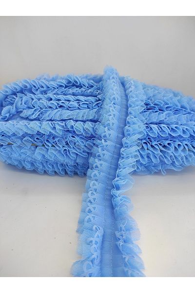 Hobigram Panglică cu volan albastră – Design special, Accesoriu, Producție de calitate, Stil atrăgător