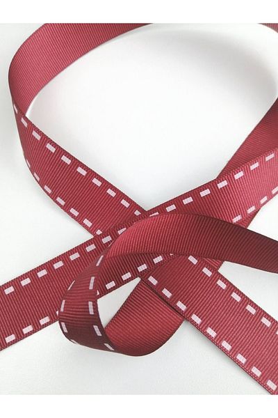 Hobigram Τυπωμένη κορδέλα με μοτίβο κόκκινης γραμμής – Προσαρμοσμένο σχέδιο, αξεσουάρ, ποιοτική παραγωγή, λαμπερό στυλ – K