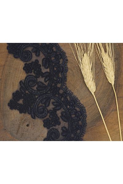 Hobigram Navy Blue French Guipure 2094 – Ειδικό σχέδιο, αξεσουάρ, ποιοτική παραγωγή, εντυπωσιακό στυλ – διακοσμητικό σχέδιο