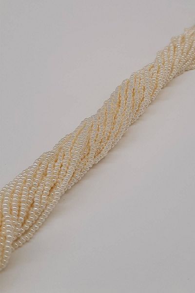 Hobigram Sortiment de mărgele Cremă strălucitoare Mărgele de nisip – Mărgele, Design elegant, Accesoriu pentru femei – Mărgele