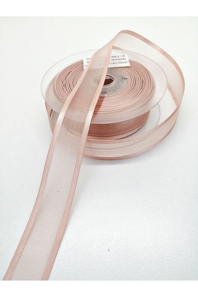 Hobigram Yavruağzı Organza Satin Ribbon 2,5 cm 2 Yards – Κορδέλα, Κομψό Σχέδιο, Γυναικείο Αξεσουάρ – Κορδέλα