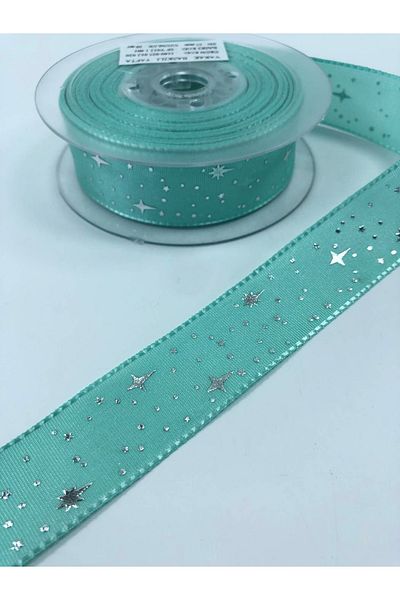Hobigram Water Green Star Pattern Κορδέλα Taffeta Η τιμή είναι για 1 μέτρο – Κορδέλα, Κομψό Σχέδιο, Γυναικείο Αξεσουάρ –