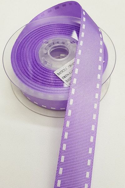 Hobigram Panglică imprimată cu dungi violet 2,5 cm – Design special, Accesoriu, Producție de calitate, Stil atrăgător – Kurd