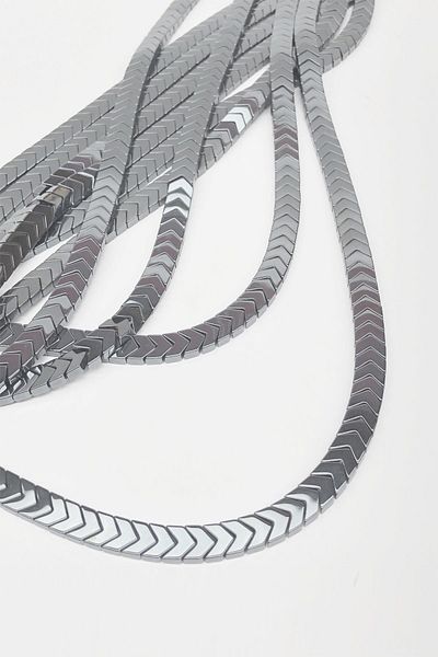 Hobigram Hematite Arrow Mark Flat Stone Beads – Ειδικό σχέδιο, αξεσουάρ, ποιοτική παραγωγή, εντυπωσιακό στυλ