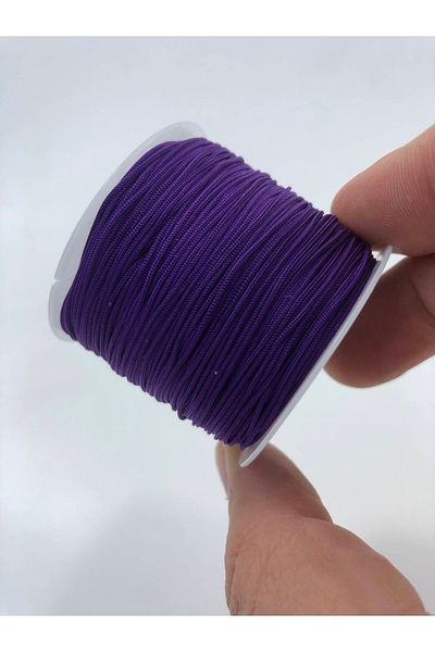 Hobigram Frânghie de parașută de prima calitate (10 METRI) violet închis – mărgele, design elegant, accesoriu pentru femei – mărgele