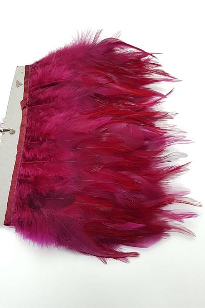 Hobigram Dark Burgundy Rooster Feather – Ειδικό Σχέδιο, Αξεσουάρ, Ποιοτική Παραγωγή, Στυλ που τραβάει τα βλέμματα – Διακοσμητική λωρίδα