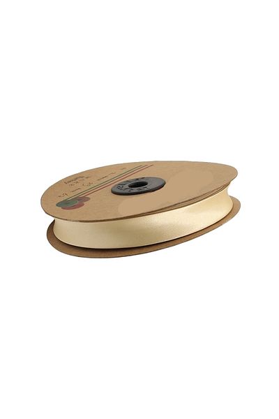 Hobigram Sand Beige Satin Biye 2 cm 25 μέτρα – Ειδικό σχέδιο, αξεσουάρ, ποιοτική παραγωγή, εντυπωσιακό στυλ – Κορδέλα
