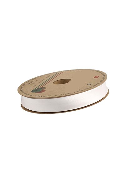 Hobigram Λευκό Satin Biye 2 cm 25 μέτρα – Ειδικό σχέδιο, αξεσουάρ, ποιοτική παραγωγή, εντυπωσιακό στυλ