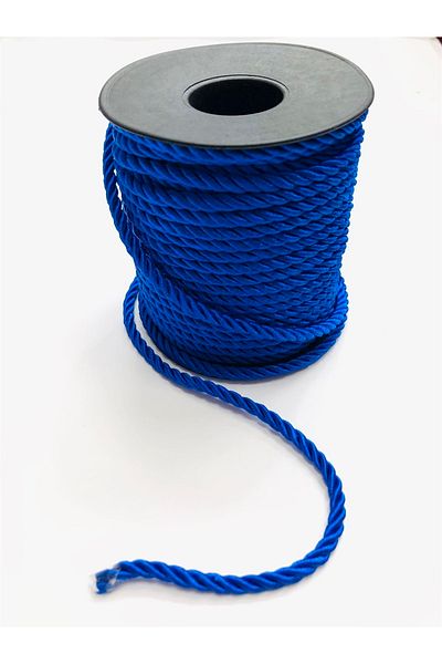 Hobigram Saks Blue Cord Rope 6mm 10mt – Σχοινί πλεξίματος, Κομψό Σχέδιο, Γυναικείο Αξεσουάρ – Σχοινί πλεξίματος