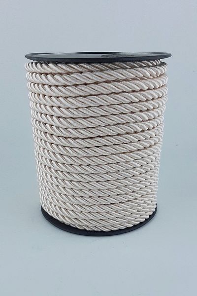 Hobigram Σχοινί κορδόνι πούδρας 6 mm 10 Mt – Σχοινί πλεξίματος, κομψό σχέδιο, γυναικείο αξεσουάρ – Σχοινί πλεξίματος – Σχοινί πλεξίματος