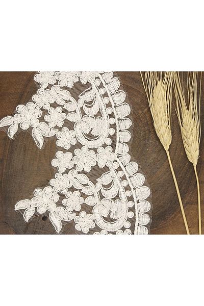 Hobigram French Guipure Off White 132 – Design special, Accesoriu, Producție de calitate, Stil atrăgător – Decorativ