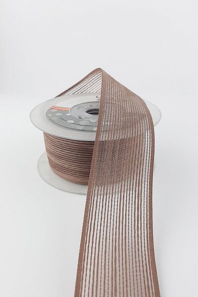Hobigram Λινή κορδέλα Coffee Effect 4 cm – Ειδικό σχέδιο, αξεσουάρ, ποιοτική παραγωγή, εντυπωσιακό στυλ