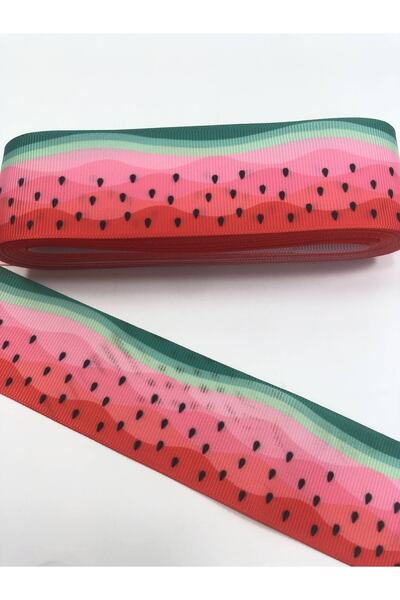 Hobigram Κορδέλα Grosgrain με σχέδιο καρπούζι – Προσαρμοσμένο σχέδιο, αξεσουάρ, ποιοτική παραγωγή, εντυπωσιακό στυλ – Κορδέλα