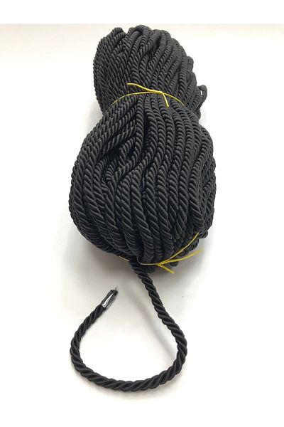 Hobigram Black Cord Rope 8 Mm 1 Meter-khc-1022 – Διακοσμητική κορδέλα, Κομψό Σχέδιο, Γυναικείο Αξεσουάρ – Διακοσμητικό Σ