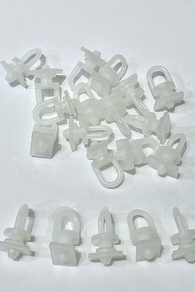 Hobigram White Stopper Curtain Button 1 Pack 20 Pieces