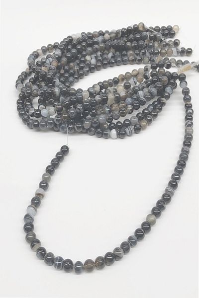 Hobigram Mărgele de piatră naturală de agat colorat 8 mm – Design special, Accesoriu, Producție de calitate, Stil atrăgător – Mărgele