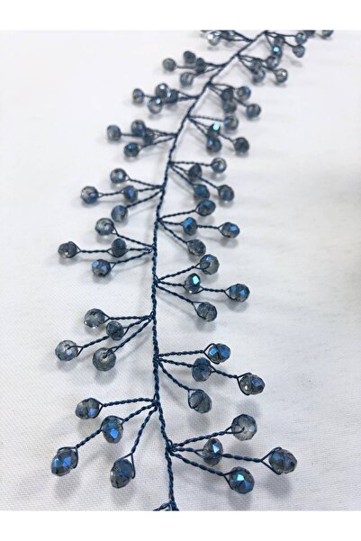 Hobigram Saks Blue Crystal Hair and Turban Accessory – Special Design, Accessory, Quality Production, Eye-Catching Style