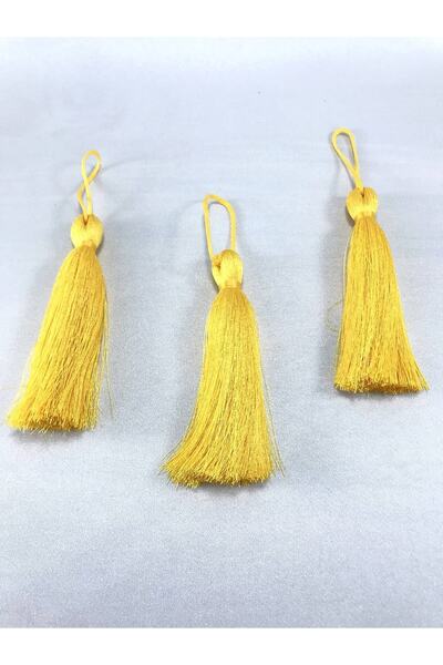 Hobigram Koyu Sarı Püskül 10 Cm – Özel Tasarım, Aksesuar, Kaliteli Üretim, Gö...