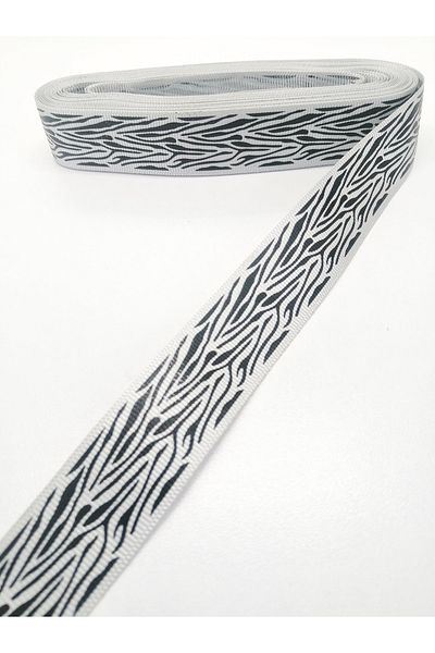 Hobigram Μαύρη ζέβρα με σχέδιο Grosgrain κορδέλα 2,5 cm 2 μέτρα – Κορδέλα, Κομψό Σχέδιο, Γυναικείο Αξεσουάρ – Κορδέλα