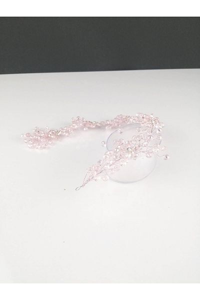 Hobigram إكسسوار شعر كريستال وردي – تصميم خاص، إكسسوار، إنتاج عالي الجودة، طراز مثير للنظر – شعر آخر