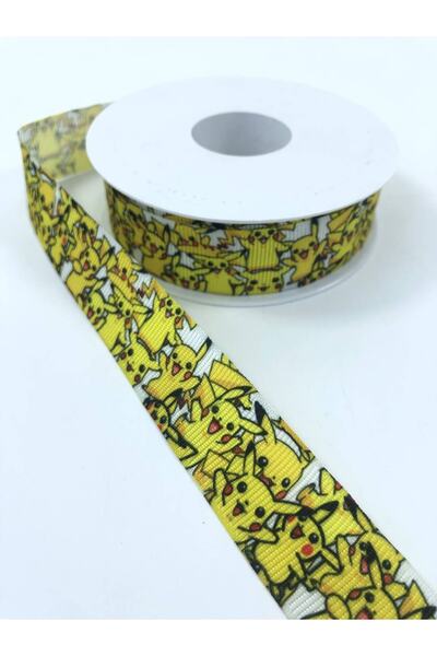 Hobigram Κορδέλα Grosgrain με σχέδιο Pikachu – Προσαρμοσμένο σχέδιο, Αξεσουάρ, Ποιοτική Παραγωγή, Εντυπωσιακό Στυλ – Κορδέλα