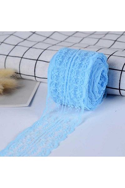 Hobigram Baby Blue Lace Κορδέλα 4 εκ. 5 μέτρα – Κορδέλα, Κομψό Σχέδιο, Γυναικείο Αξεσουάρ