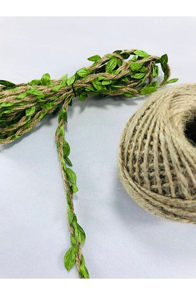 Hobigram Σετ φύλλων από ψάθινο σχοινί γιούτας – Ειδικό σχέδιο, αξεσουάρ, ποιοτική παραγωγή, λαμπερό στυλ – διακοσμητικό σχέδιο