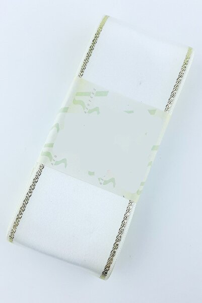 Hobigram Κρεμ χρυσή ασημί σατέν κορδέλα – Ειδικό σχέδιο, αξεσουάρ, ποιοτική παραγωγή, λαμπερό στυλ – κορδέλα