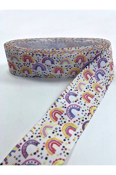 Hobigram Πολύχρωμη κορδέλα Grosgrain με οβάλ σχέδιο – Προσαρμοσμένο σχέδιο, αξεσουάρ, ποιοτική παραγωγή, εντυπωσιακό στυλ –