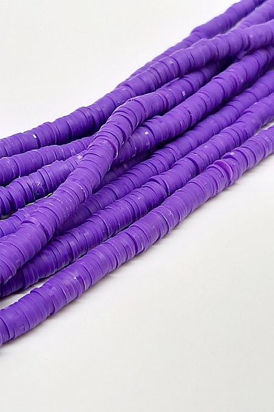 Hobigram Χάντρες ζύμης Fimo με μωβ σχέδιο Fhb-1048 – Ειδικό σχέδιο, αξεσουάρ, ποιοτική παραγωγή, εντυπωσιακό στυλ –