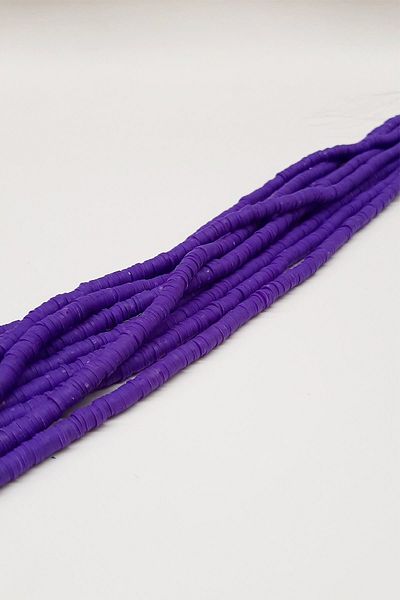 Hobigram Χάντρες ζύμης Fimo με μωβ σχέδιο Fhb-1048 – Ειδικό σχέδιο, αξεσουάρ, ποιοτική παραγωγή, εντυπωσιακό στυλ –