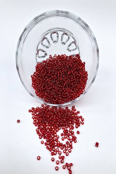 Hobigram Διάφανες χάντρες κόκκινης άμμου 3 mm – Ειδικό σχέδιο, αξεσουάρ, ποιοτική παραγωγή, λαμπερό στυλ – χάντρες