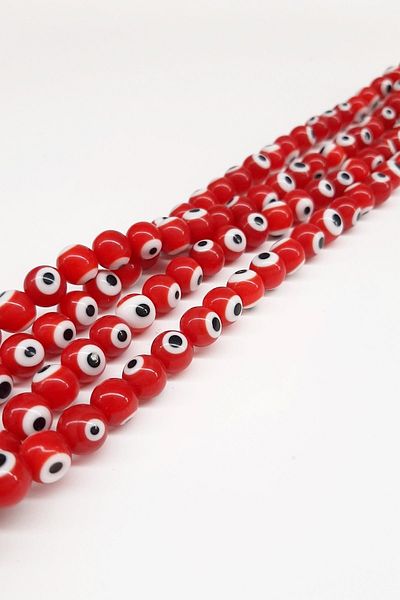 Hobigram Red White Glass Evil Eye Bead Nzr-1053 – Ειδικό σχέδιο, αξεσουάρ, ποιοτική παραγωγή, εντυπωσιακό στυλ