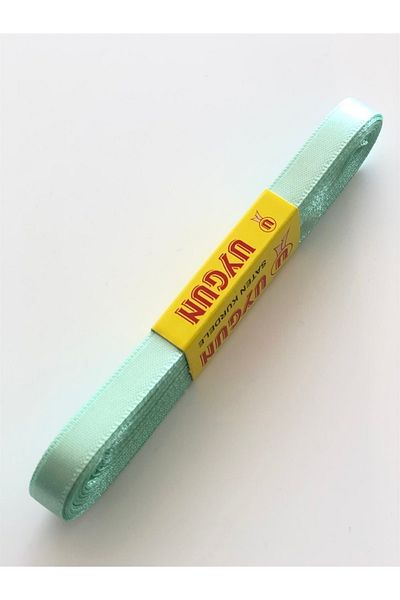 Hobigram Water Green Satin Ribbon 1 cm – Ειδικό σχέδιο, Αξεσουάρ, Ποιοτική Παραγωγή, Εντυπωσιακό Στιλ – Κορδέλα –