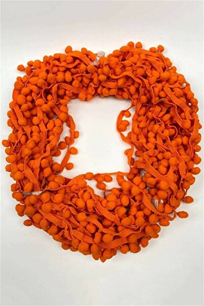 Hobigram Turuncu Ponpon Şerit 10 Metre – Özel Tasarım, Aksesuar, Kaliteli Üre...