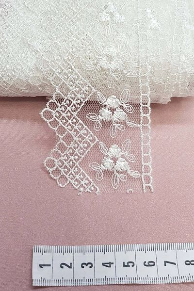 Hobigram Dantela cu model alb – Design special, Accesoriu, Producție de calitate, Stil atrăgător – Decorativ