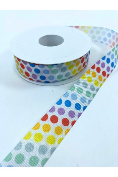 Hobigram Πολύχρωμη στρογγυλή κορδέλα με μοτίβο Grosgrain – Κορδέλα, Κομψό Σχέδιο, Γυναικείο Αξεσουάρ – Κορδέλα