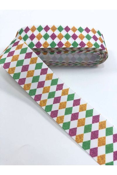 Hobigram Πολύχρωμη κορδέλα Grosgrain με σχέδιο Pitikare – Ειδικό σχέδιο, αξεσουάρ, ποιοτική παραγωγή, εντυπωσιακή στυλ