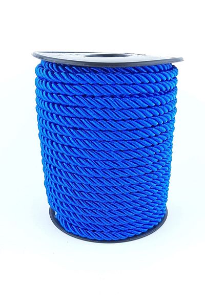 Hobigram Saks Blue Cord Rope 6 Mm 10 Mt – Σχοινί πλεξίματος, Κομψό σχέδιο, Γυναικείο αξεσουάρ – Σχοινί πλεξίματος