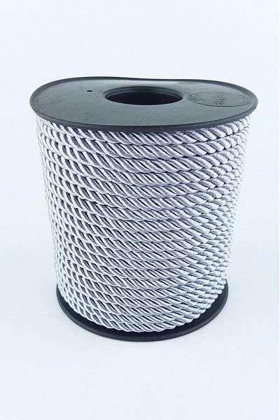 Hobigram Ανοιχτό γκρι κορδόνι 3 mm – Σχοινί πλεξίματος, κομψό σχέδιο, γυναικείο αξεσουάρ – Σχοινί πλεξίματος – Σχοινί πλεξίματος