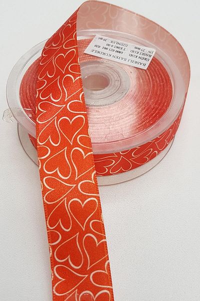 Hobigram Τυπωμένη σατέν κορδέλα 2,5 cm – Ειδικό σχέδιο, αξεσουάρ, ποιοτική παραγωγή, λαμπερό στυλ – Κορδέλα –