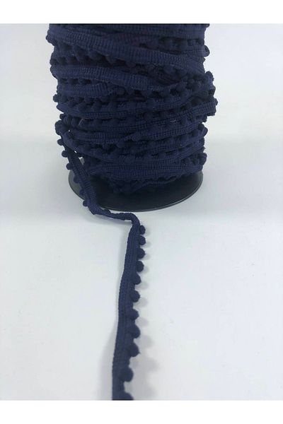 Hobigram Pompon صغير باللون الأزرق الداكن 5 أمتار - تصميم خاص، إكسسوار، إنتاج عالي الجودة، طراز مثير للنظر - ديكور