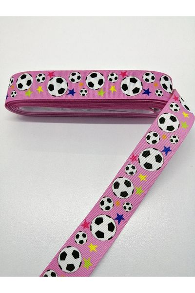 Hobigram Κορδέλα Grosgrain με μοτίβο ροζ μπάλα 2,5 cm 3 μέτρα – Κορδέλα, Κομψό Σχέδιο, Γυναικείο Αξεσουάρ – Κορδέλα