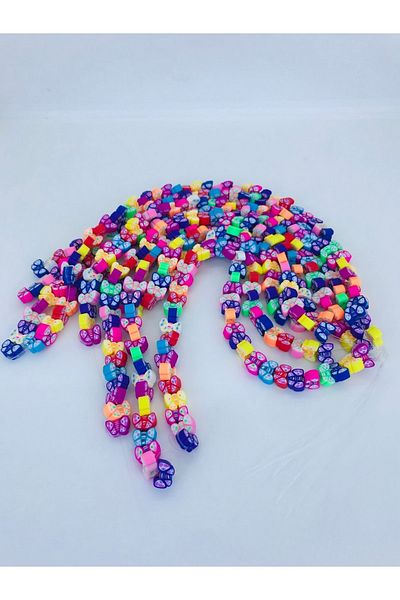 Hobigram Χάντρες από ζύμη Fimo με πολύχρωμο σχέδιο πεταλούδας – Χάντρες, Κομψό Σχέδιο, Γυναικείο Αξεσουάρ – Χάντρες – Χάντρες
