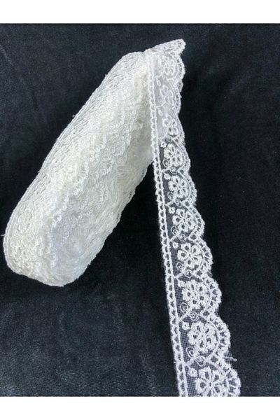 Hobigram White Guipure Lace Model 102 – Special Design, Accessory, Quality Production, Eye-Catching Style