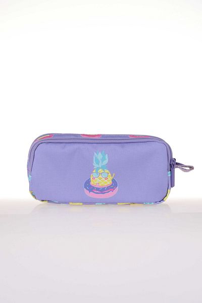 KAUKKO Μολυβοθήκη Kids & Love Pineapple Patent Leather Hologram 24x15x15 (l8069)