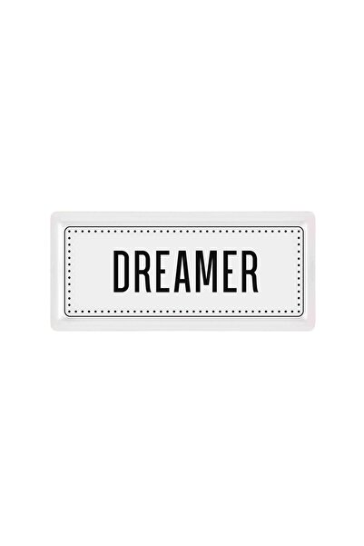 The Mia Dreamer Dikdörtgen Servis Tabağı - Beyaz - 35 cm