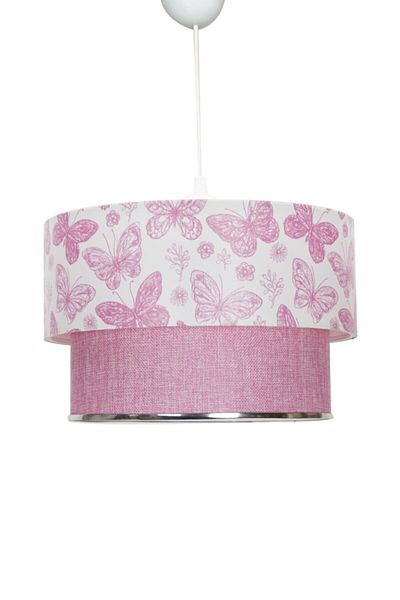 EvLight Pink Butterfly Pendant Chandelier/chrome